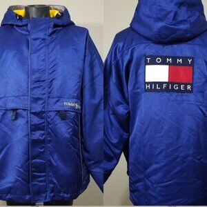 VTG Tommy Hilfiger Jacket Big Flag Deck Embroidered Racing XXL Sailing Grail